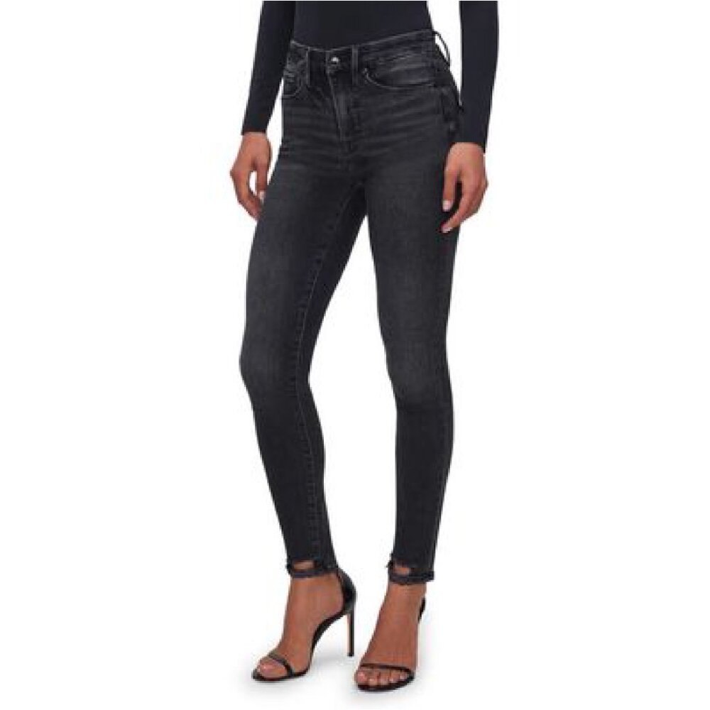 Good American GOOD LEGS SKINNY JEANS (Black160)